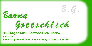 barna gottschlich business card